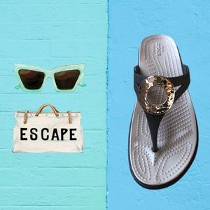 Beautiful Croc sandals.  Very comfortable